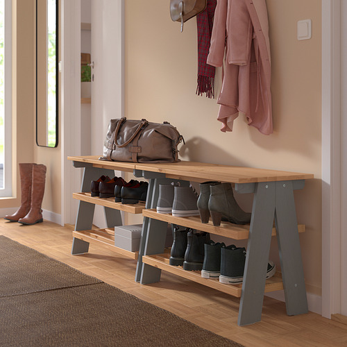 KALLSÖ bench with shoe storage