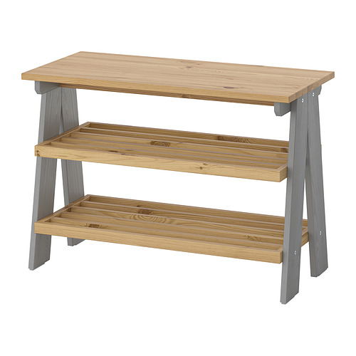 KALLSÖ bench with shoe storage