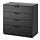 GALANT - drawer unit, black stained ash veneer | IKEA Hong Kong and Macau - PE686155_S1