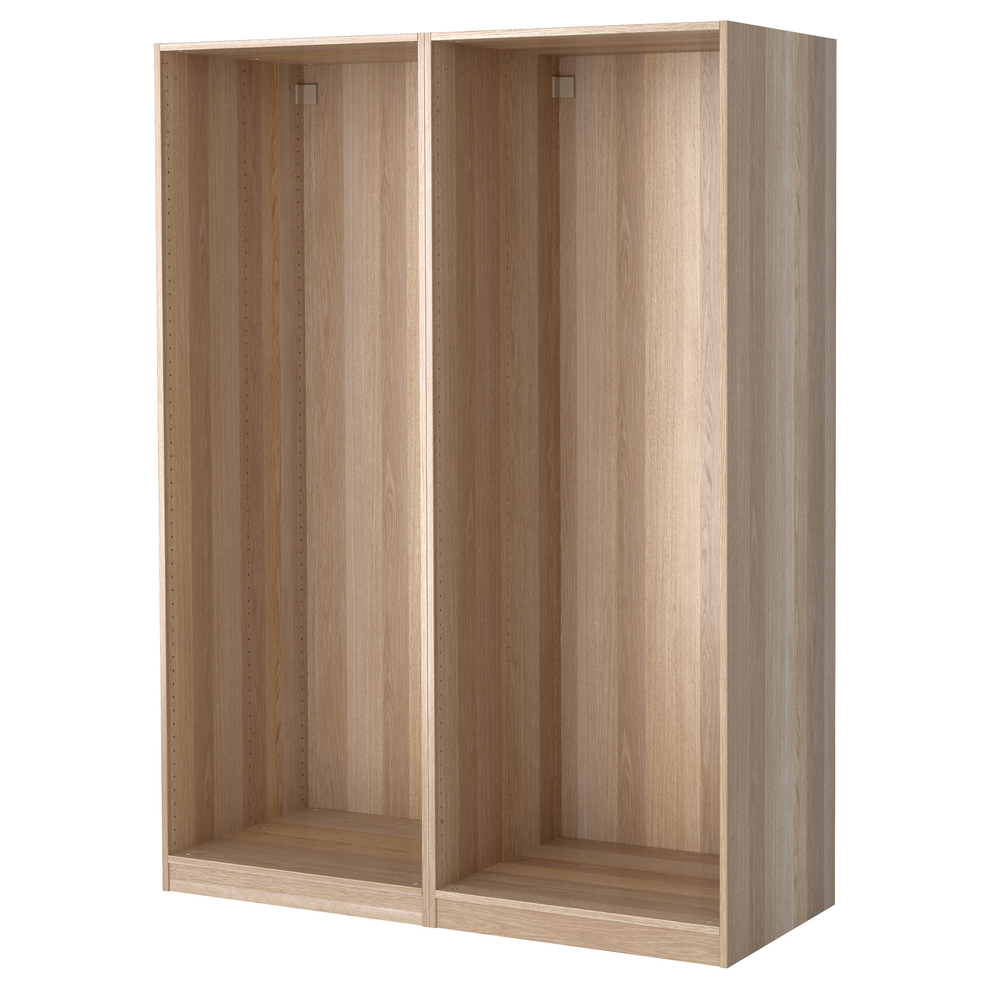 Pax 2 Wardrobe Frames White Stained Oak Ikea Hong Kong