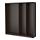 PAX - 3 wardrobe frames, black-brown | IKEA Hong Kong and Macau - PE514163_S1