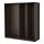 PAX - 3個衣櫃框, 棕黑色 | IKEA 香港及澳門 - PE514158_S1