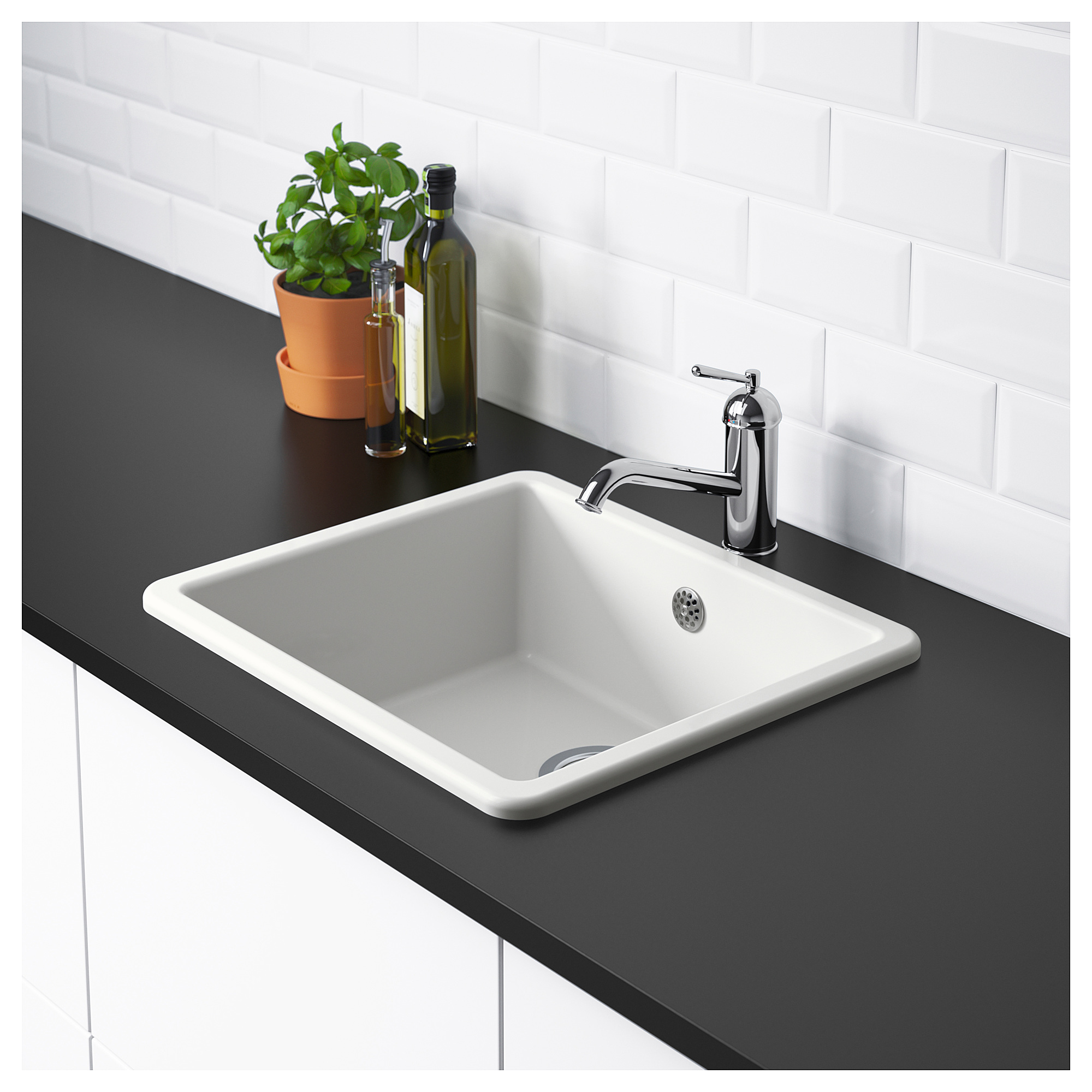 HAVSEN inset sink, 1 bowl, white IKEA Hong Kong and Macau