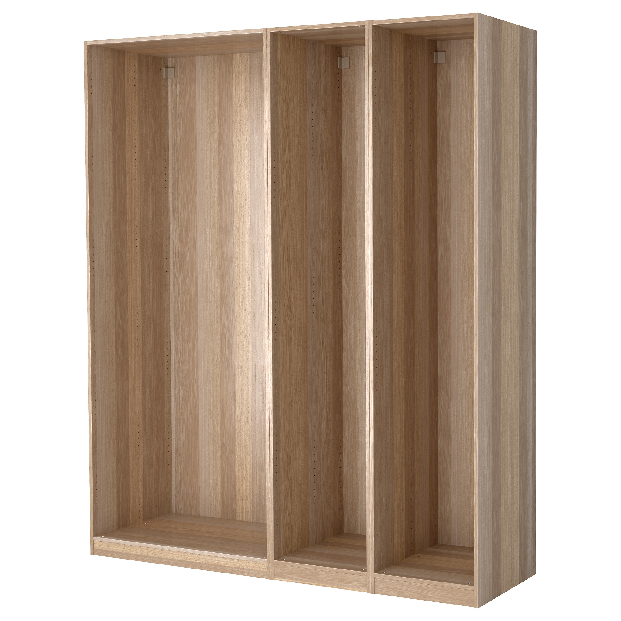 PAX 3 wardrobe frames, white stained oak IKEA Hong Kong and Macau