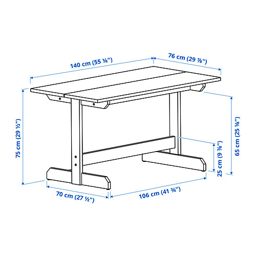 BERGMUND/NACKANÄS table and 4 chairs