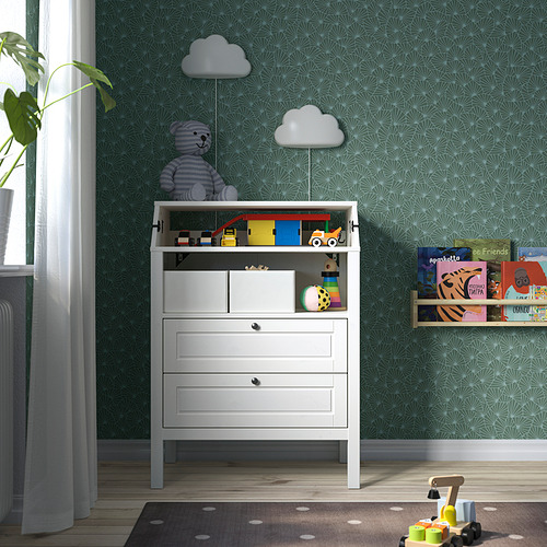 SUNDVIK changing table/chest of drawers