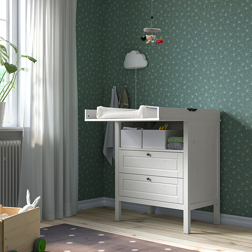 SUNDVIK changing table/chest of drawers