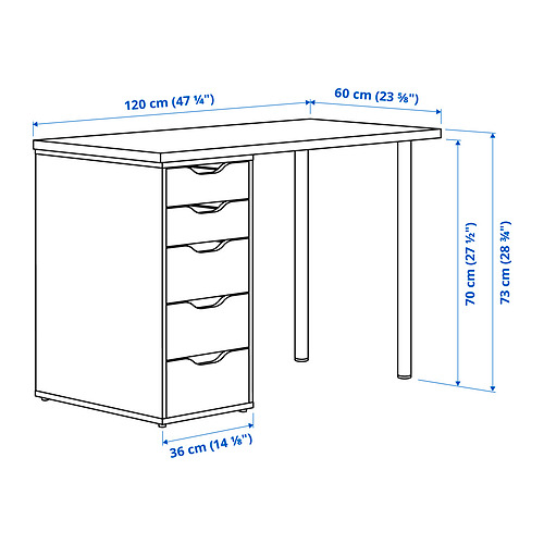 ALEX/LAGKAPTEN desk