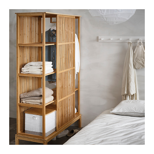 NORDKISA open wardrobe with sliding door