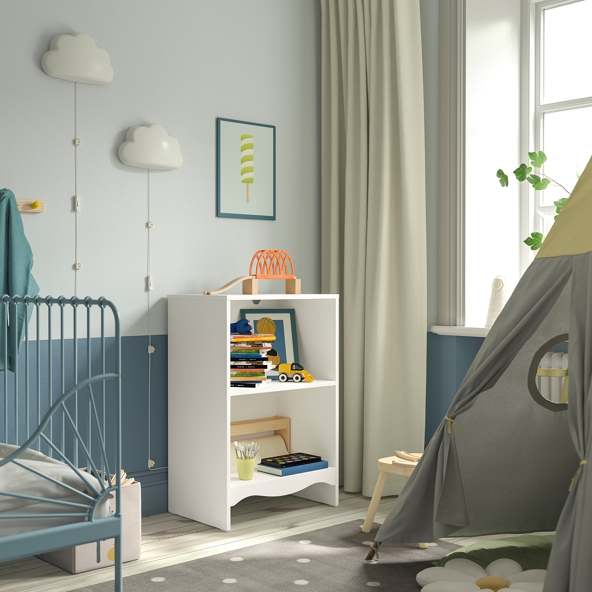 SMÅGÖRA changing table/bookshelf
