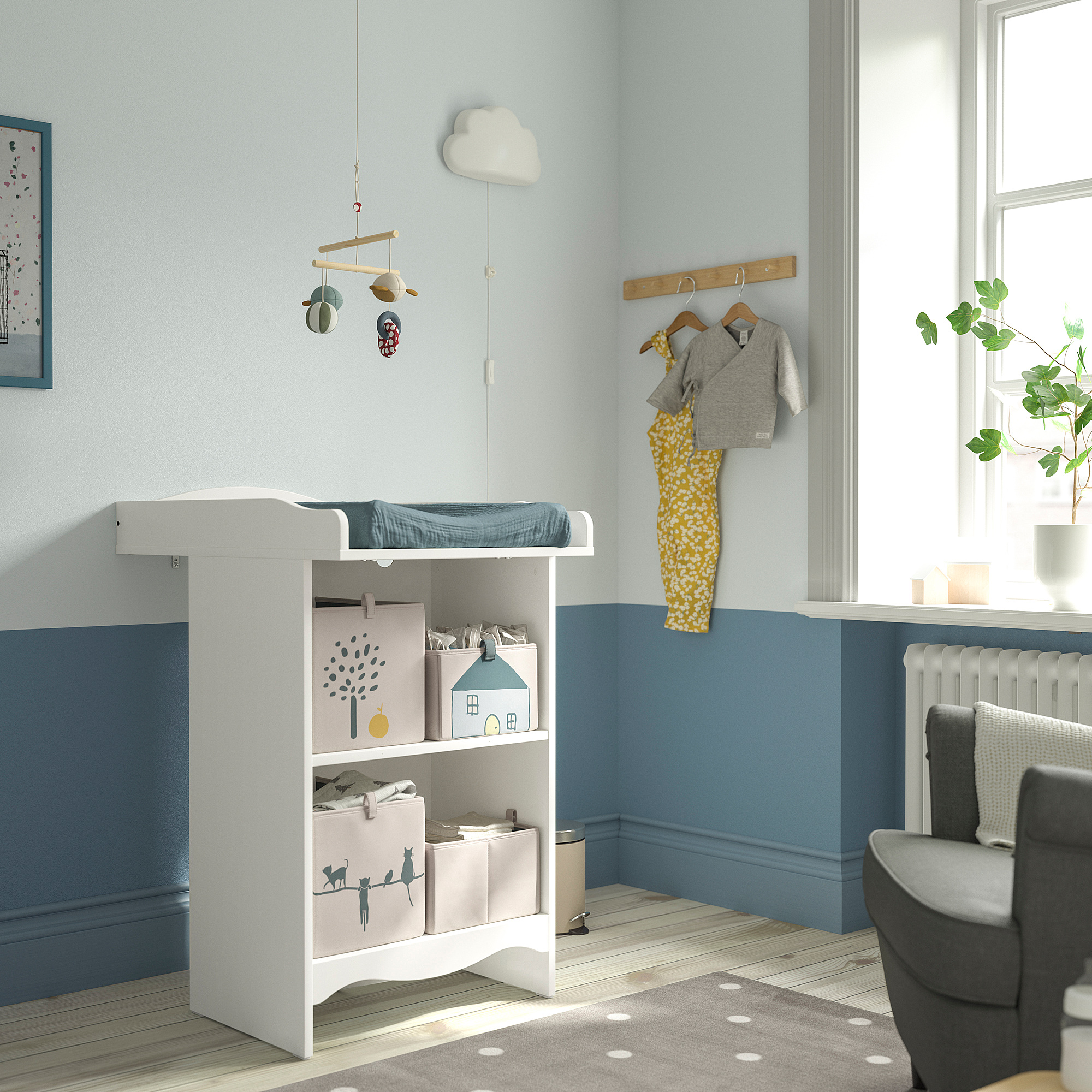 SMÅGÖRA changing table/bookshelf