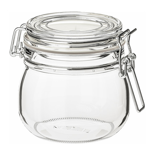 KORKEN jar with lid