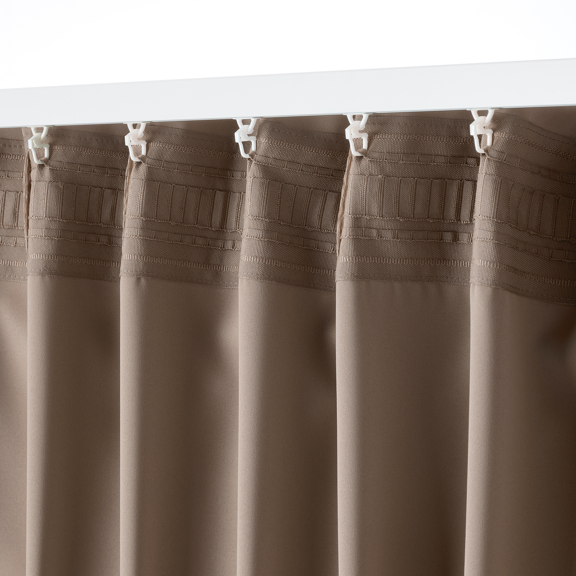 MAJGULL - block-out curtains, 1 pair, grey/brown | IKEA Hong Kong and Macau