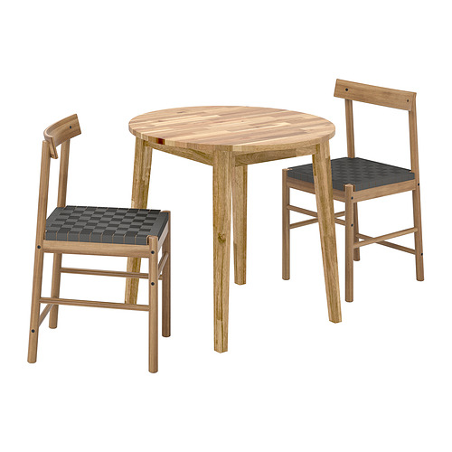 NACKANÄS/NACKANÄS table and 2 chairs