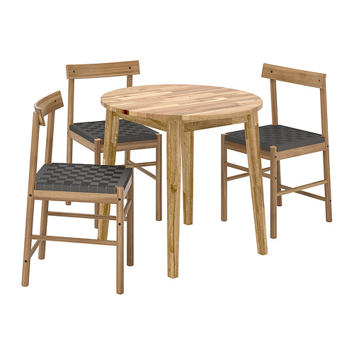 NACKANÄS/NACKANÄS table and 3 chairs