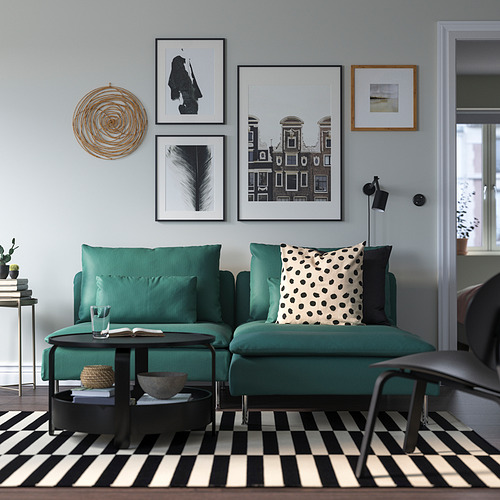 SÖDERHAMN 2-seat sofa with chaise longue