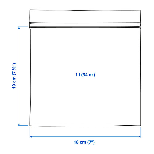 ISTAD resealable bag