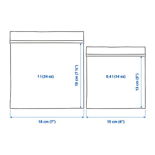 ISTAD resealable bag