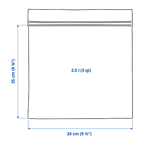 ISTAD resealable bag