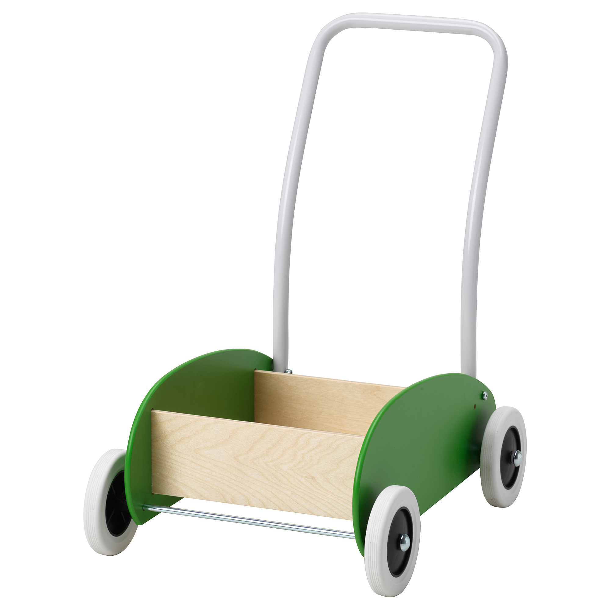 wooden baby trolley walker