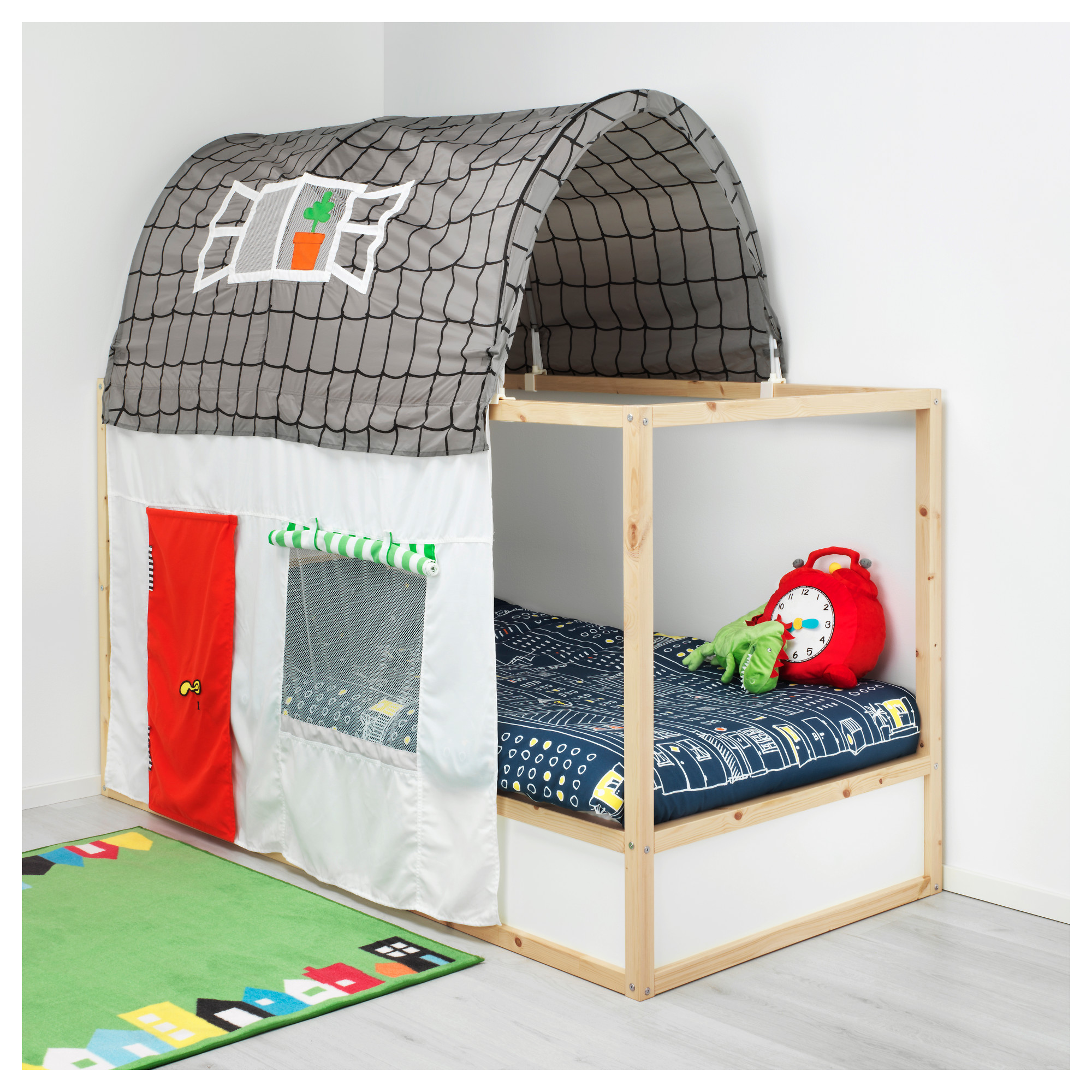 Kura Bed Tent With Curtain Grey White Ikea Hong Kong