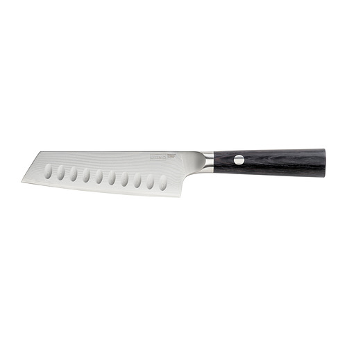FJÄLLRÖDING - santoku knife, damascus steel/black, 16 cm | IKEA Hong Kong and Macau - E1010817_S4