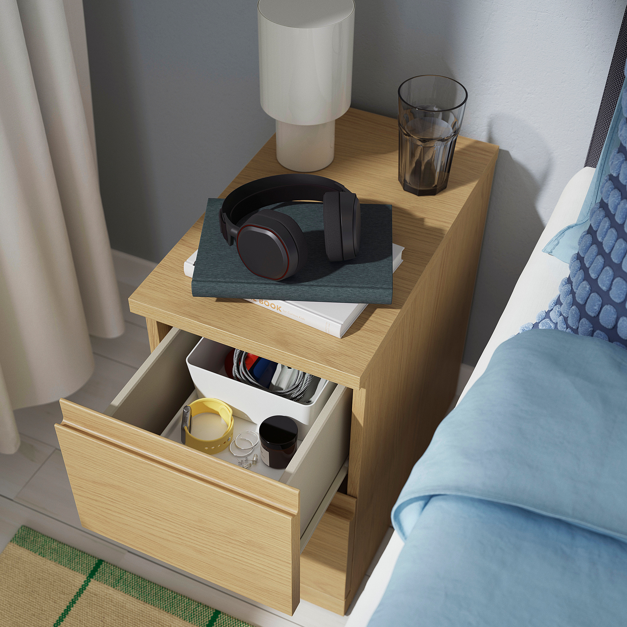 STORKLINTA chest of 2 drawers