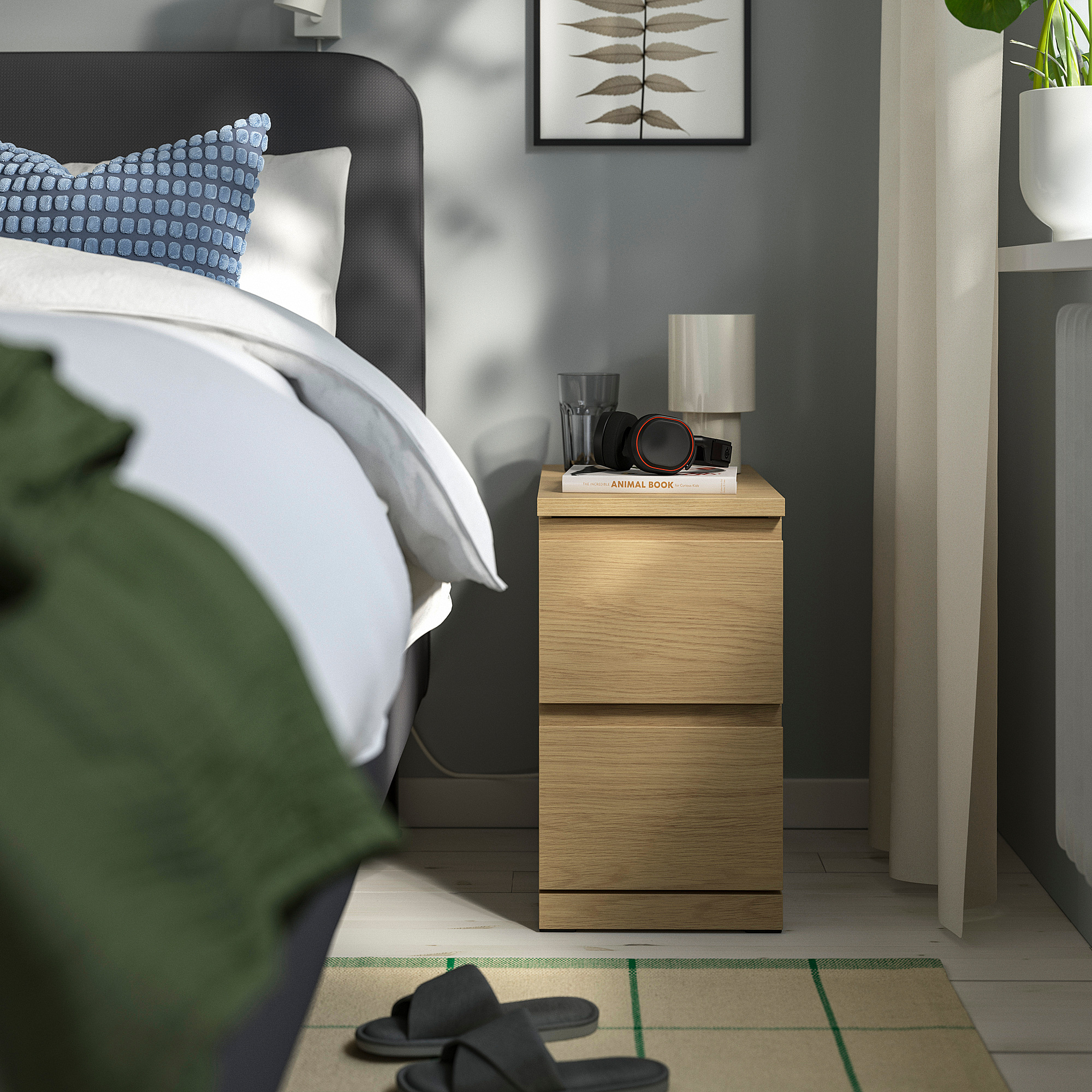 STORKLINTA chest of 2 drawers
