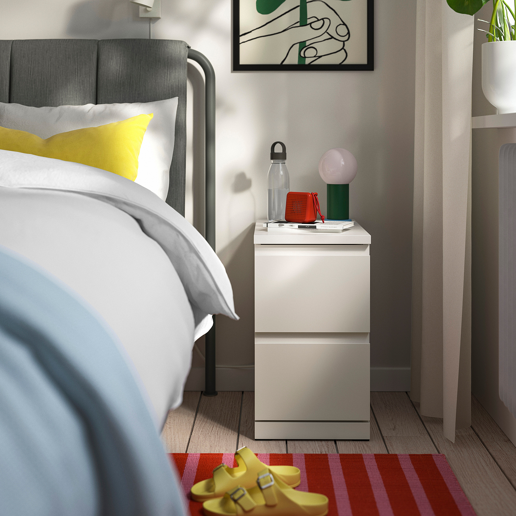 STORKLINTA chest of 2 drawers