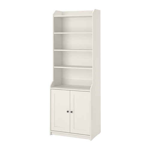 HAUGA high cabinet with 2 doors