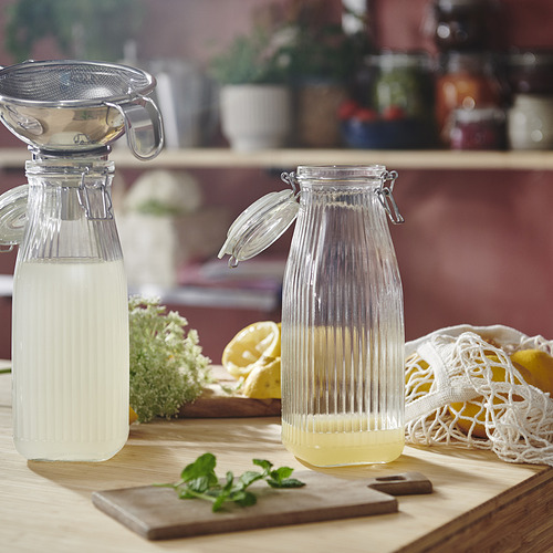 KÖSSEBÄR bottle shaped jar with lid