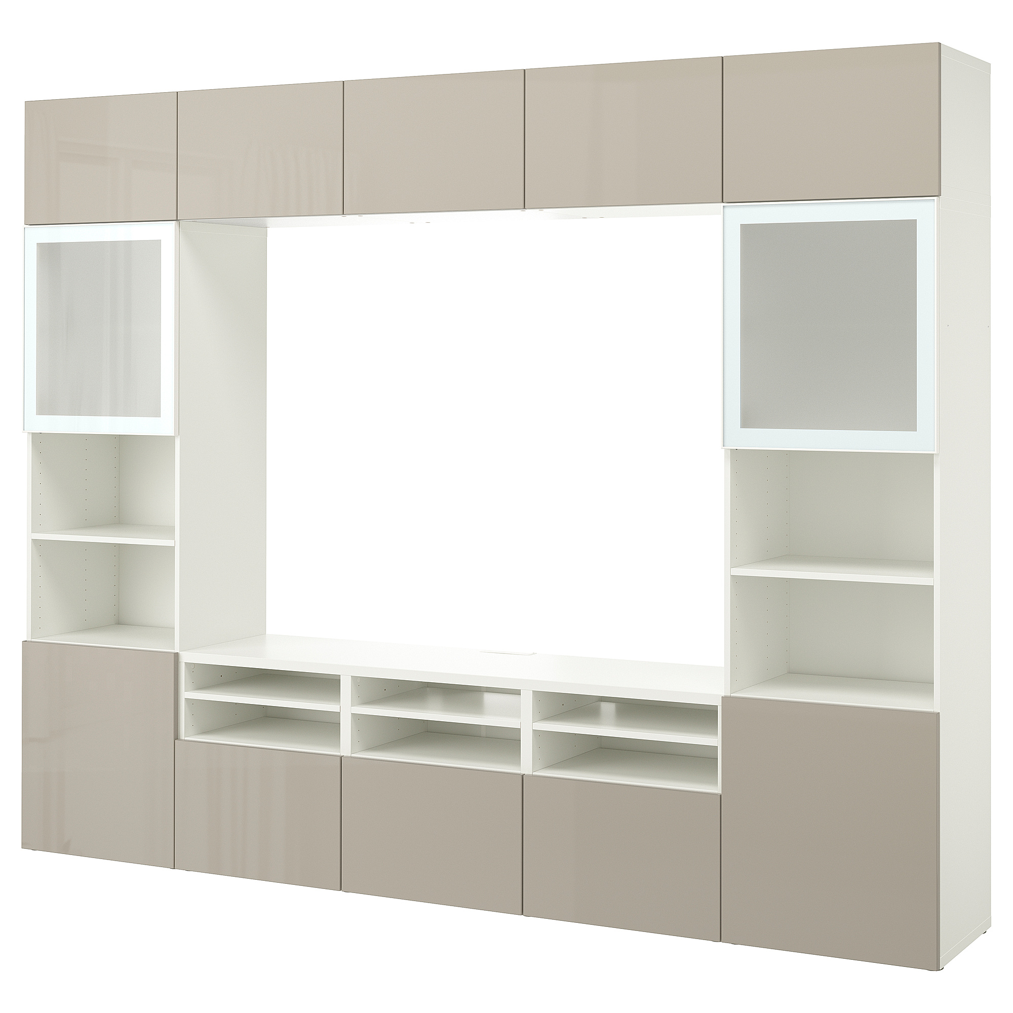 BESTÅ TV storage combination/glass doors