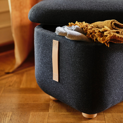 OSKARSHAMN footstool with storage