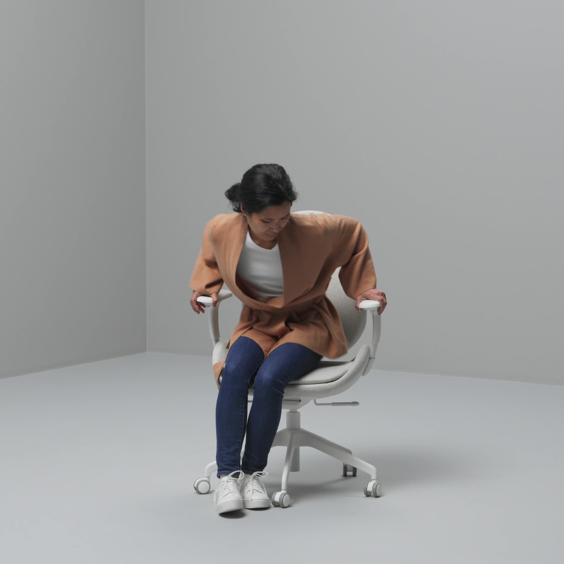 HATTEFJÄLL - office chair with armrests, Gunnared medium