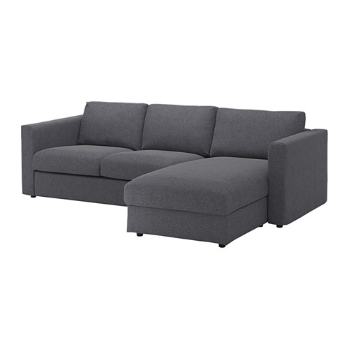 VIMLE cover 3-seat sofa w chaise longue