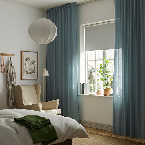 RITVA curtains with tie-backs, 1 pair