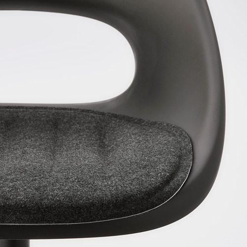 MALSKÄR/ELDBERGET swivel chair + pad