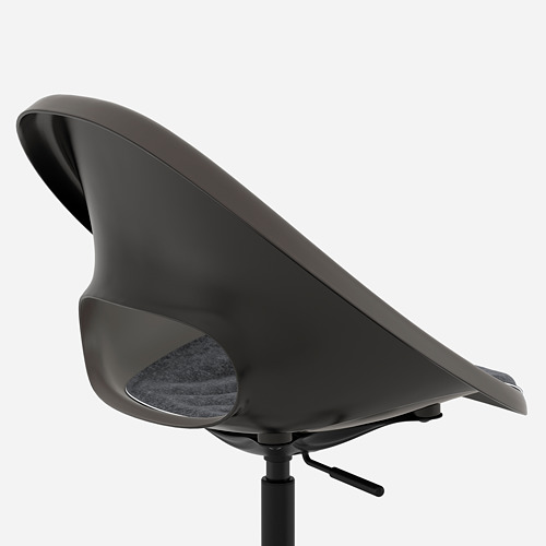MALSKÄR/ELDBERGET swivel chair + pad