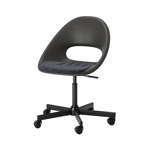 MALSKÄR/ELDBERGET swivel chair + pad