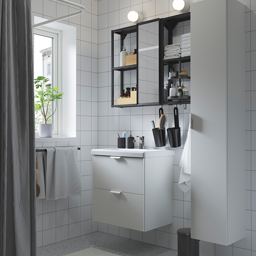 TVÄLLEN/ENHET bathroom furniture, set of 18