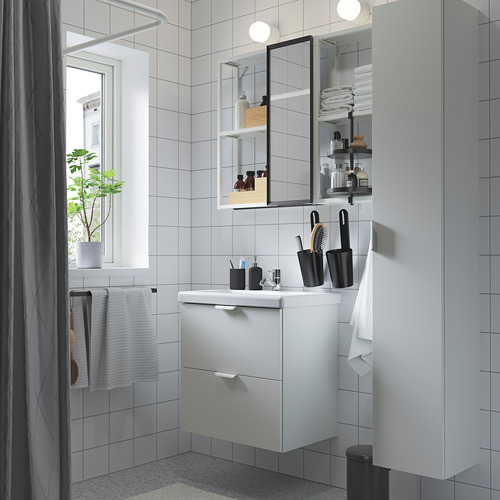 TVÄLLEN/ENHET bathroom furniture, set of 18
