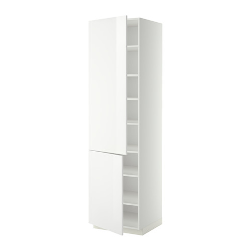 METOD high cabinet with shelves/2 doors