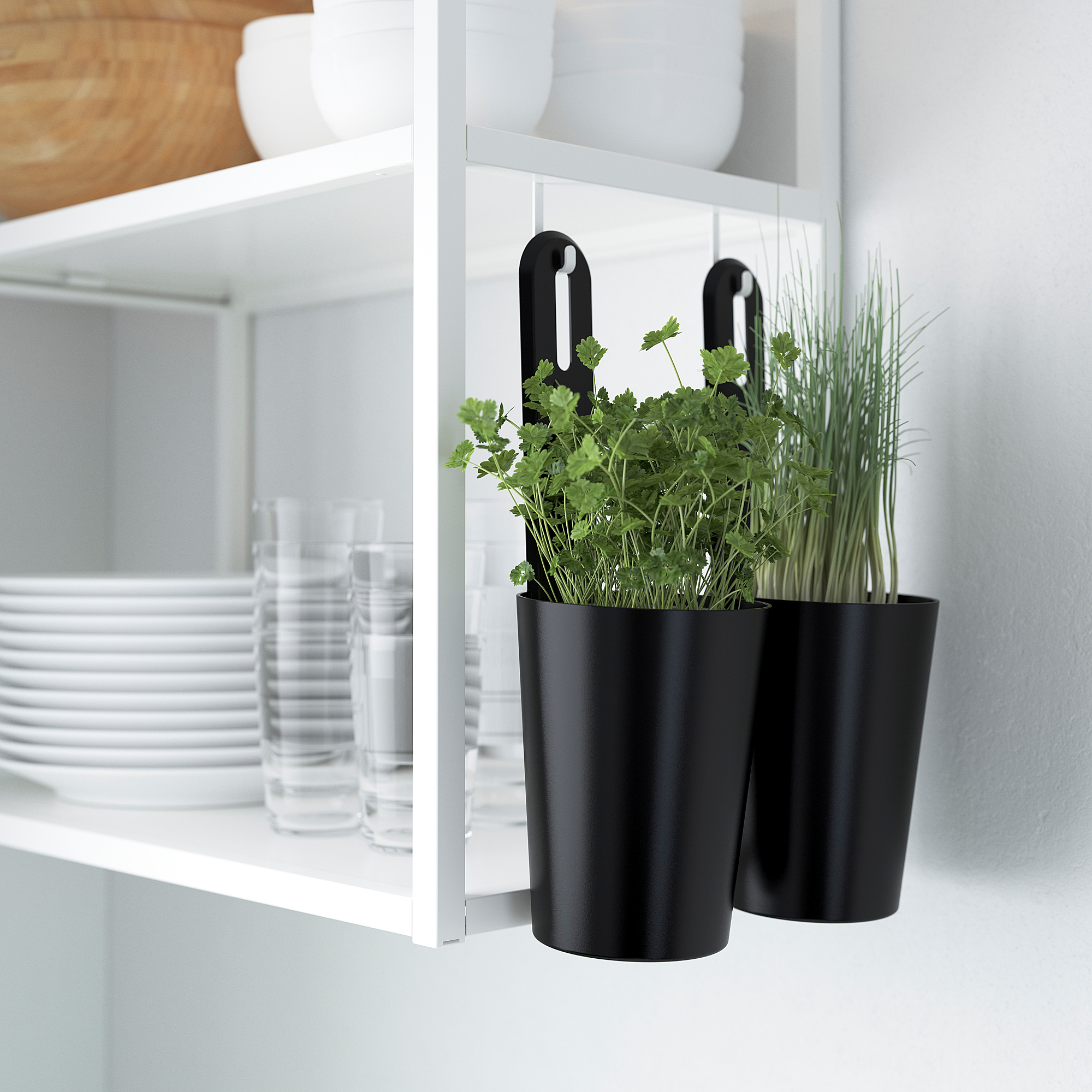 ENHET wall frame with shelves