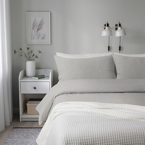 STRUTBRÄKEN duvet cover and 2 pillowcases