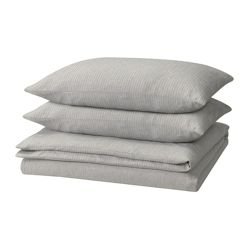 STRUTBRÄKEN duvet cover and 2 pillowcases