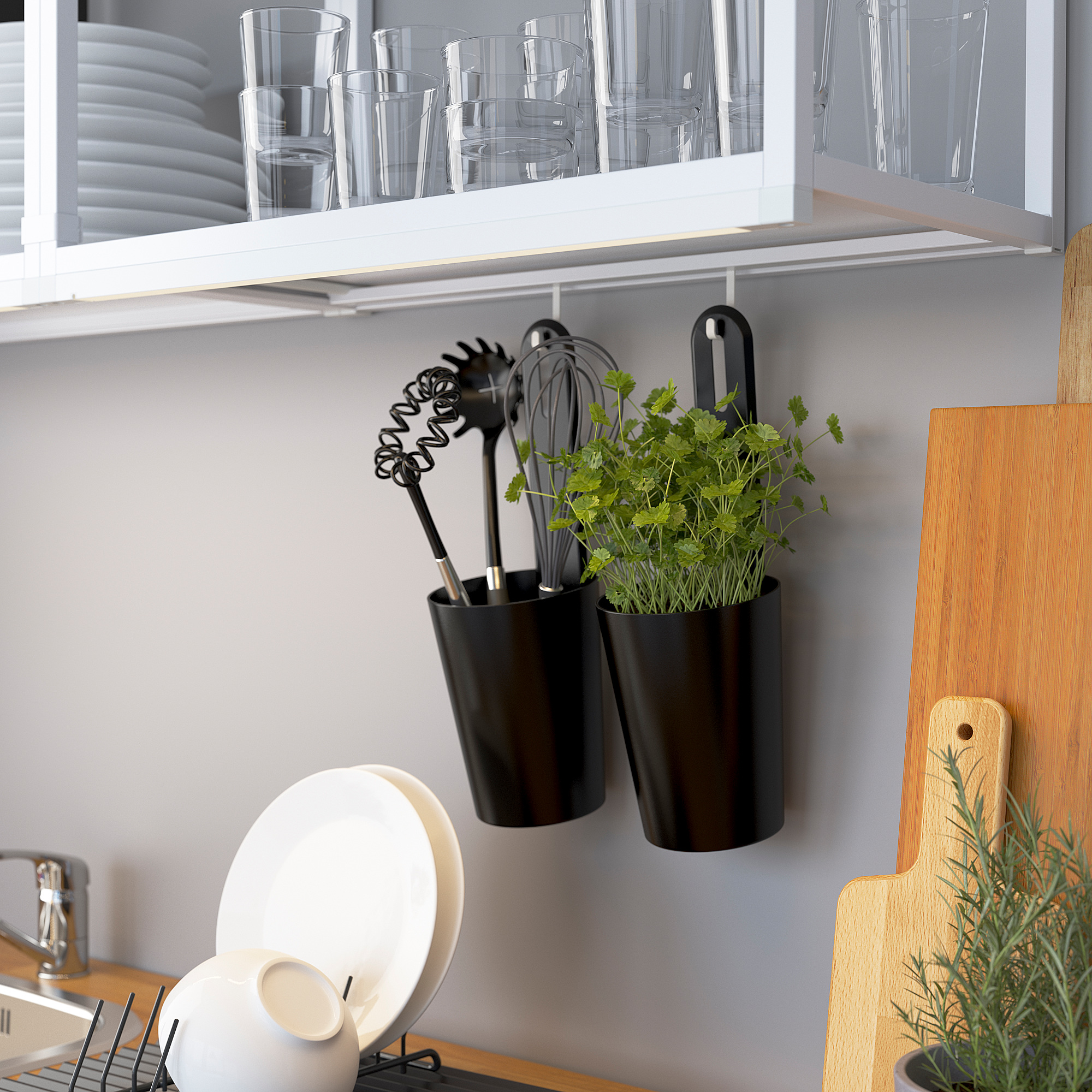 ENHET wall frame with shelves