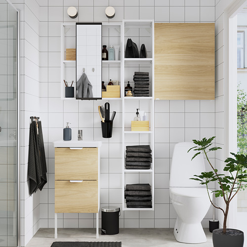 TVÄLLEN/ENHET bathroom furniture, set of 16