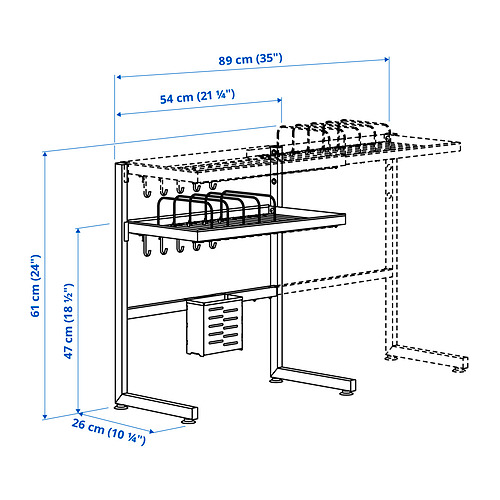SKYGGFISK dish drainer