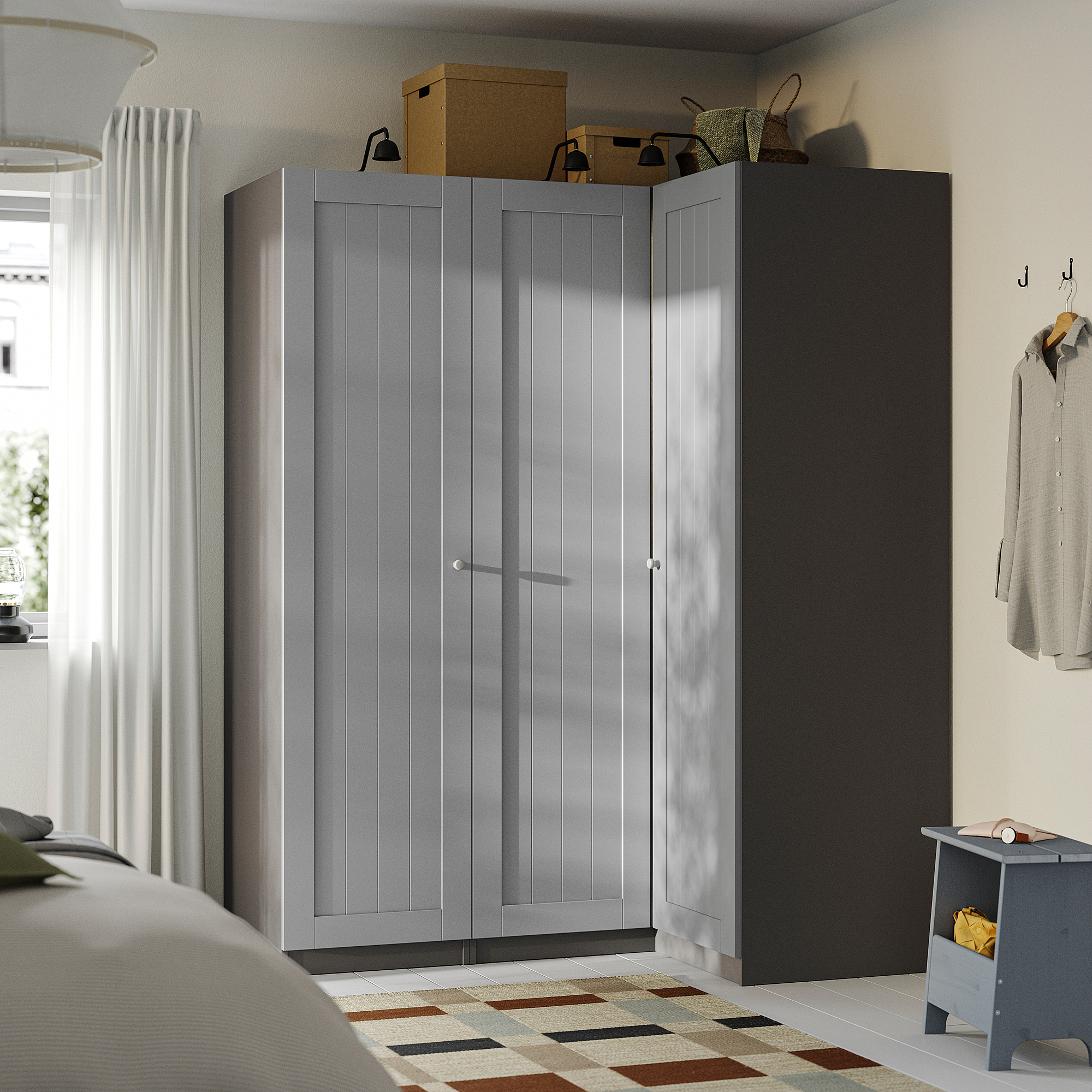 GULLABERG/PAX corner wardrobe