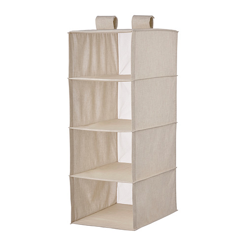 PURRPINGLA hanging storage w 4 compartments